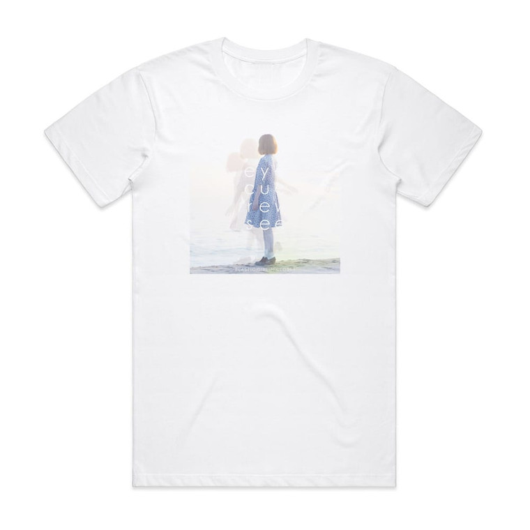 PLASTIC GIRL IN CLOSET Eye Cue Rew See Album Cover T-Shirt White
