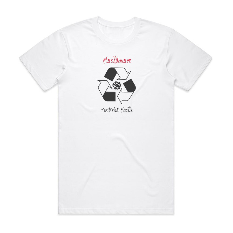 Plastikman Recycled Plastik 1 Album Cover T-Shirt White Plastikman Recycled Plastik 1 Album Cover T-Shirt White