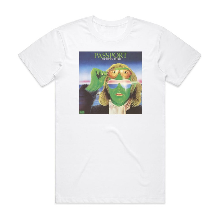 Passport Looking Thru Album Cover T-Shirt White
