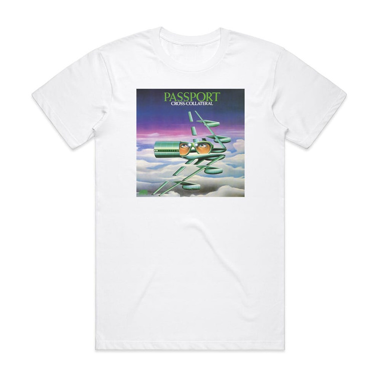 Passport Cross Collateral 1 Album Cover T-Shirt White