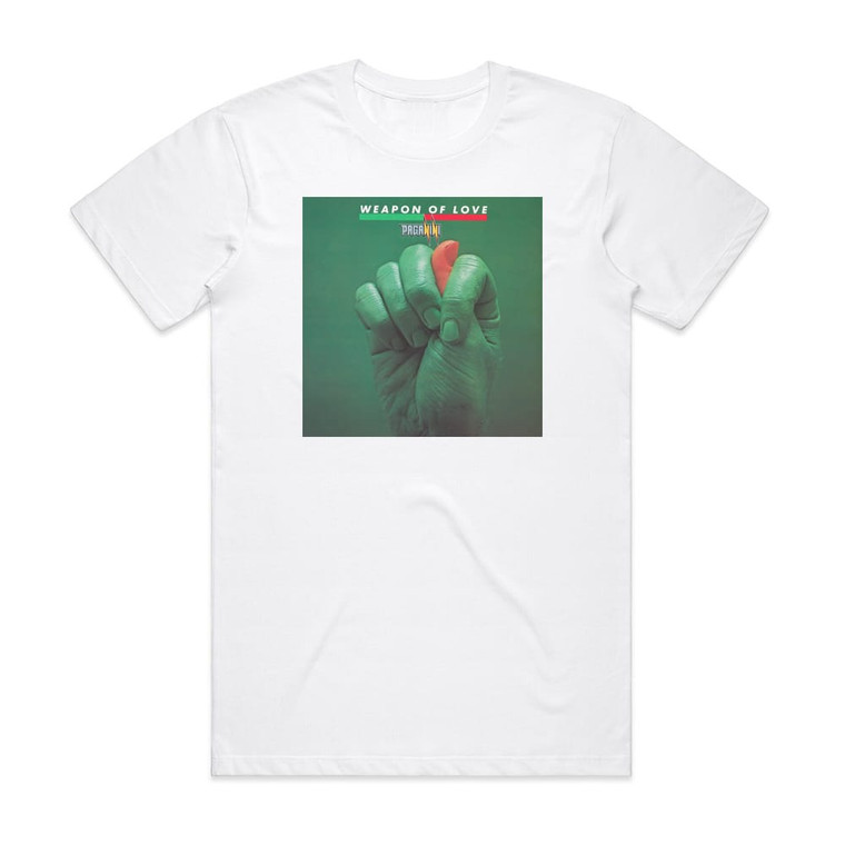 Paganini Weapon Of Love Album Cover T-Shirt White