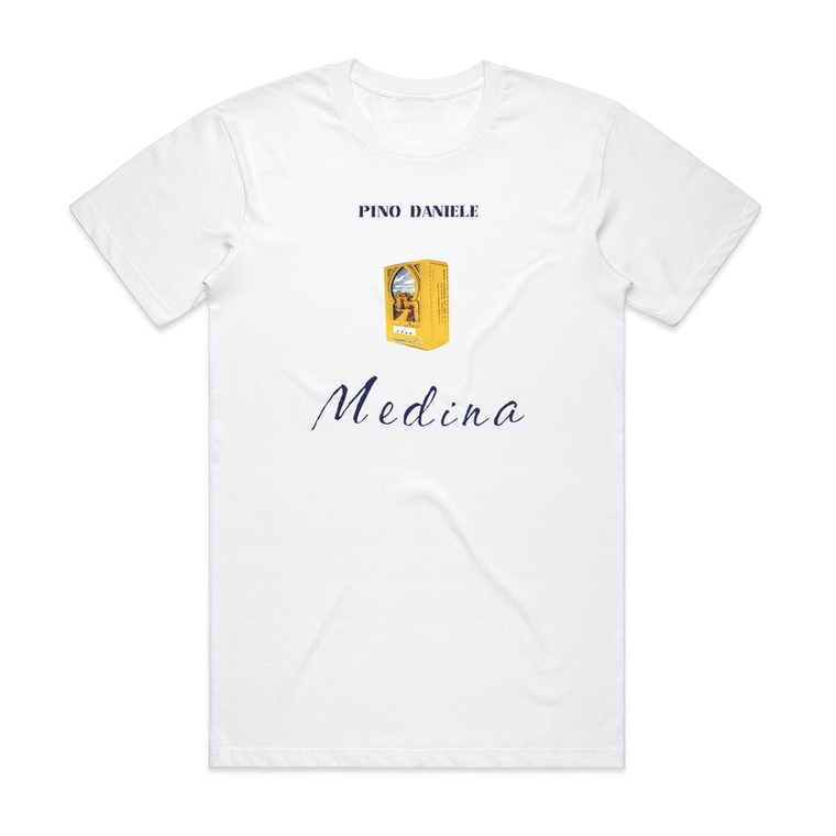 Pino Daniele Medina Album Cover T-Shirt White