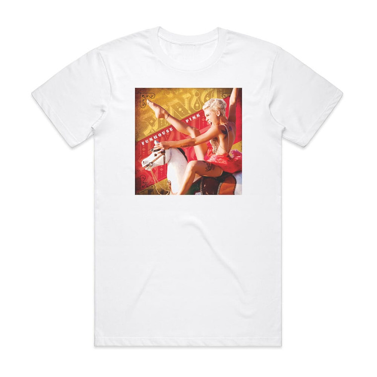 Pink Funhouse Album Cover T-Shirt White