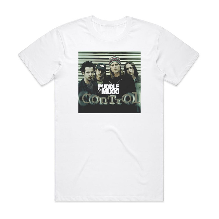 Puddle of Mudd Control Album Cover T-Shirt White