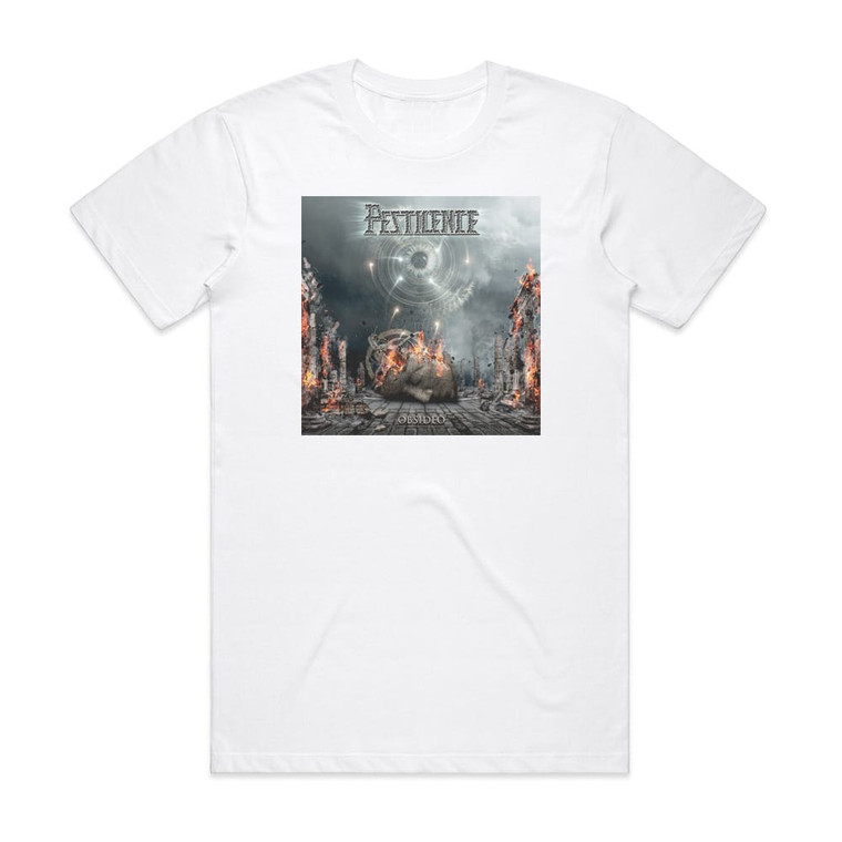 Pestilence Obsideo 1 Album Cover T-Shirt White