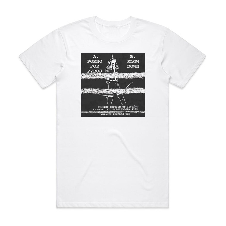 Porno for Pyros Lollapalooza 1992 Album Cover T-Shirt White