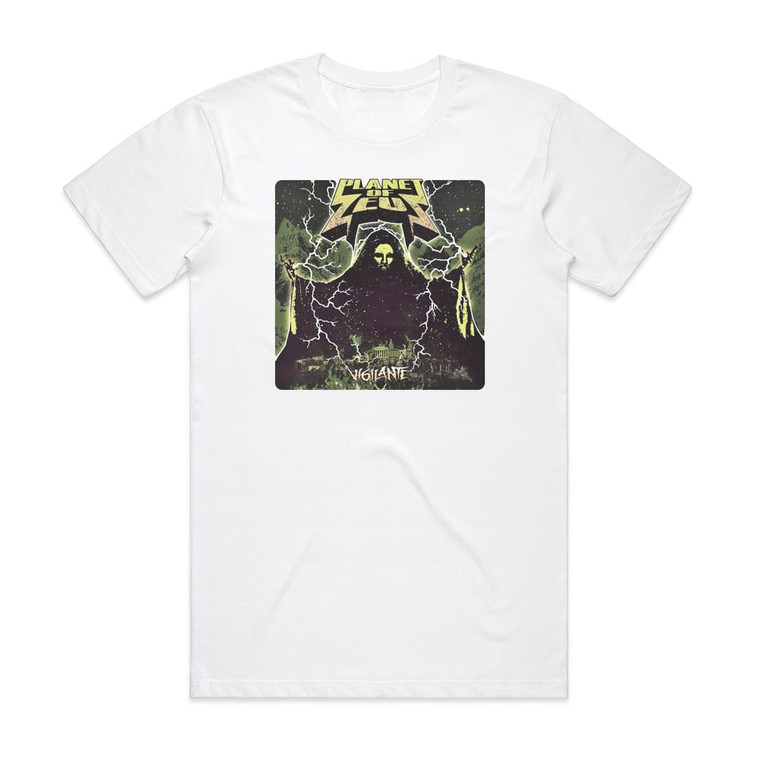 Planet of Zeus Vigilante Album Cover T-Shirt White