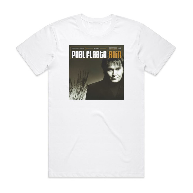 Paal Flaata Rain Album Cover T-Shirt White