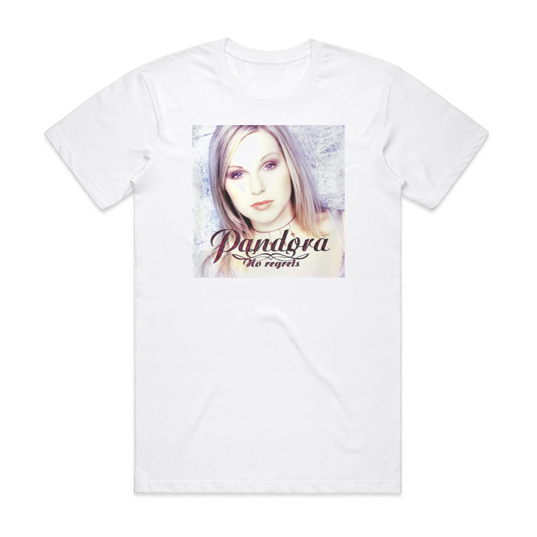 Pandora No Regrets Album Cover T-Shirt White