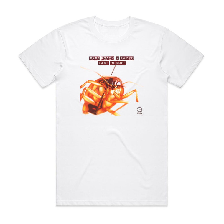 Papa Roach Last Resort Kayzo Remix Album Cover T-Shirt White
