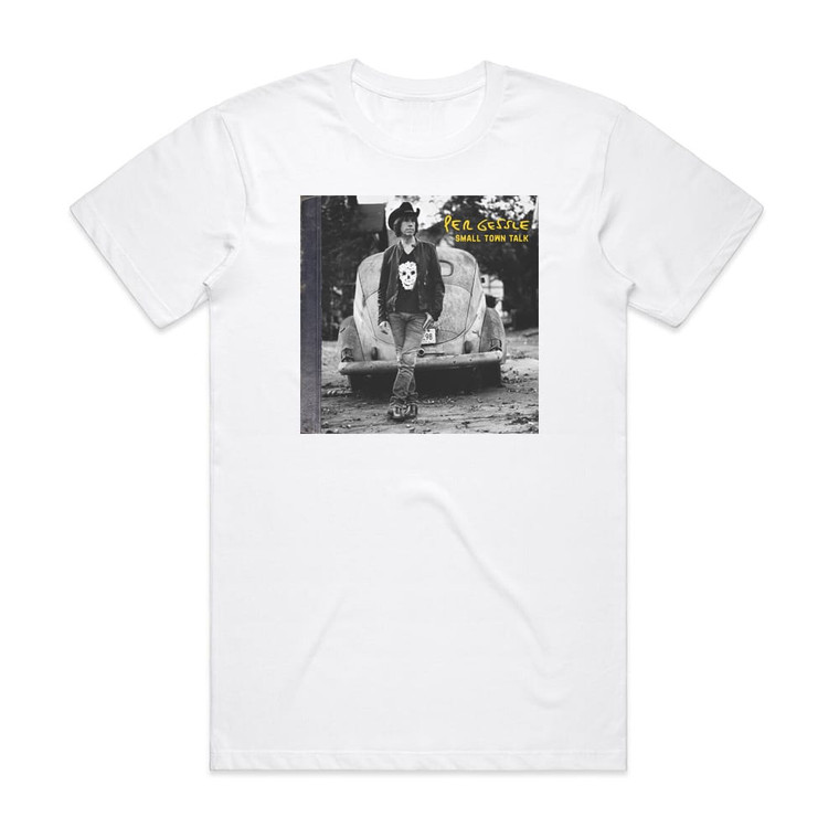 Per Gessle Small Town Talk Album Cover T-Shirt White
