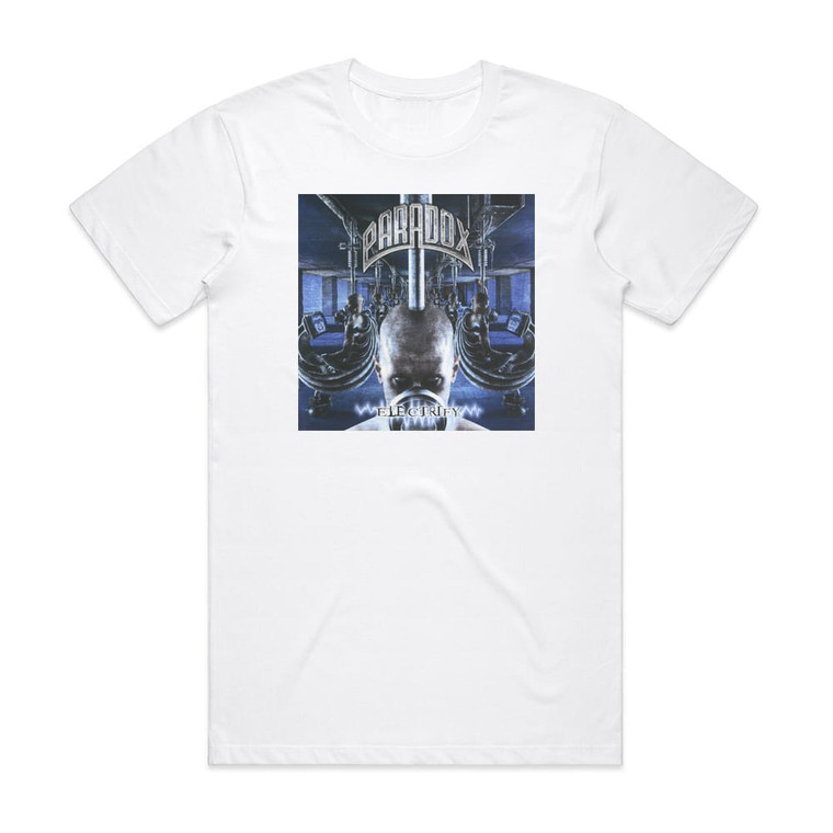 Paradox Electrify 1 Album Cover T-Shirt White