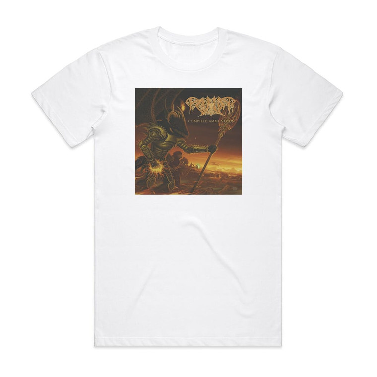 Paganizer Compiled Ammunition Album Cover T-Shirt White