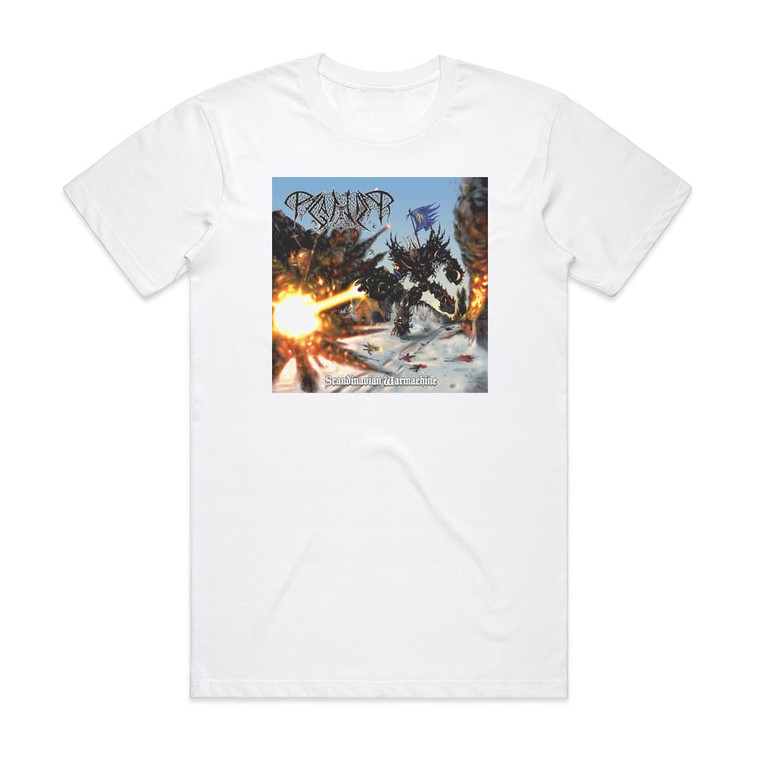 Paganizer Scandinavian Warmachine Album Cover T-Shirt White