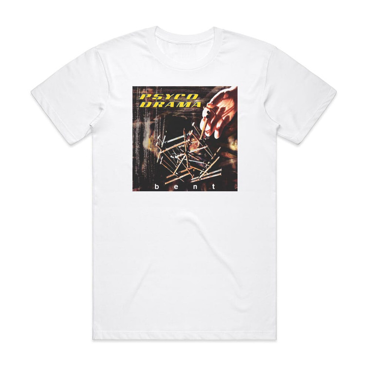 Psyco Drama Bent Album Cover T-Shirt White