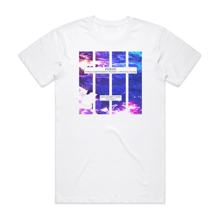 Perge Aural Coefficients Within A Fractal Plane Album Cover T-Shirt White Perge Aural Coefficients Within A Fractal Plane Album Cover T-Shirt White