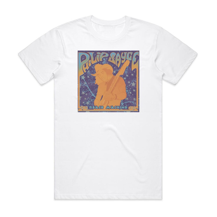 Philip Sayce Peace Machine Album Cover T-Shirt White