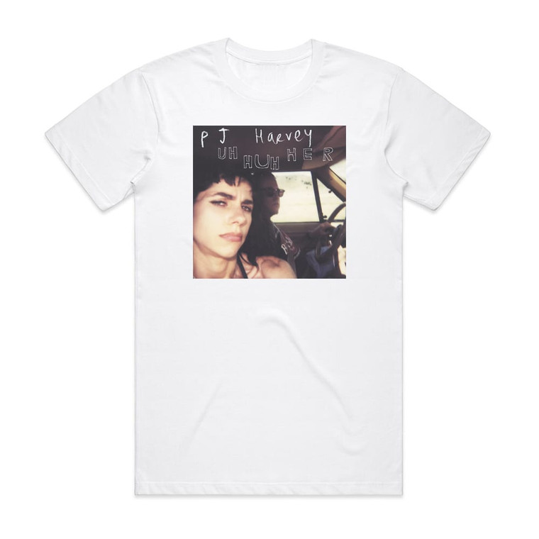 PJ Harvey Uh Huh Her Album Cover T-Shirt White