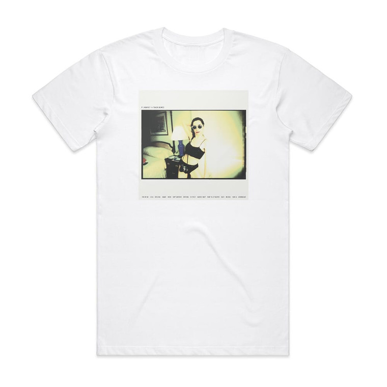 PJ Harvey 4 Track Demos Album Cover T-Shirt White