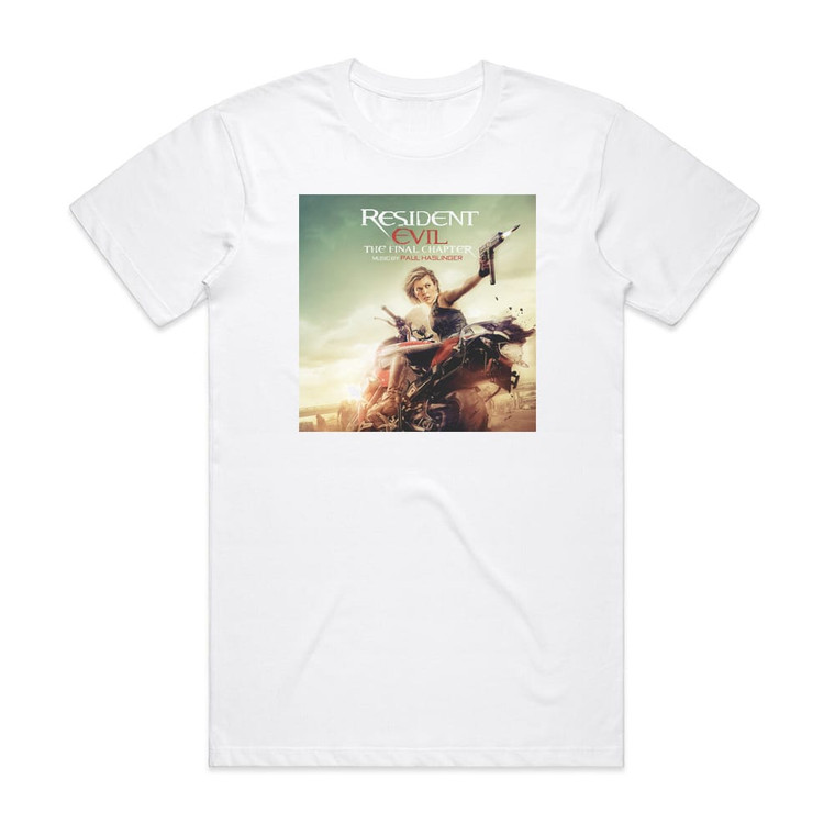 Paul Haslinger Resident Evil The Final Chapter Album Cover T-Shirt White