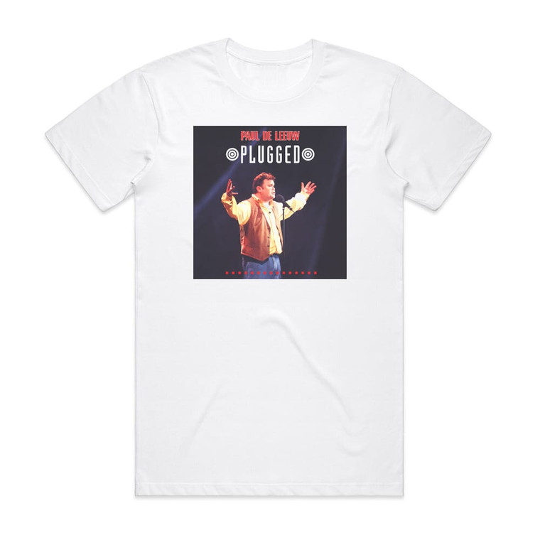 Paul de Leeuw Plugged Album Cover T-Shirt White