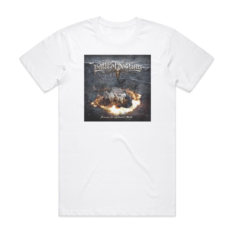 Path of Destiny Dreams In Splendid Black Album Cover T-Shirt White