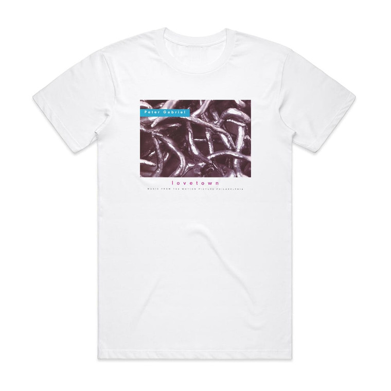 Peter Gabriel Lovetown Album Cover T-Shirt White
