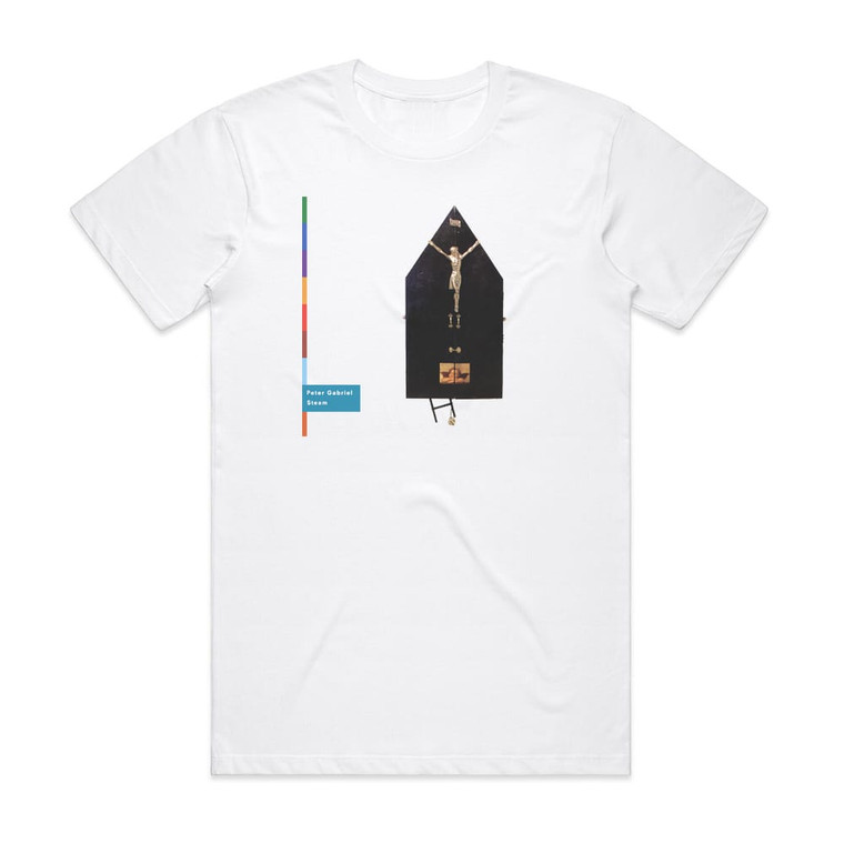Peter Gabriel Steam 1 Album Cover T-Shirt White