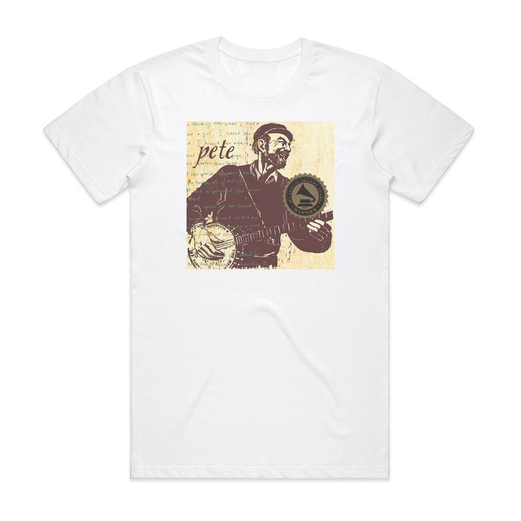 Pete Seeger Pete Album Cover T-Shirt White