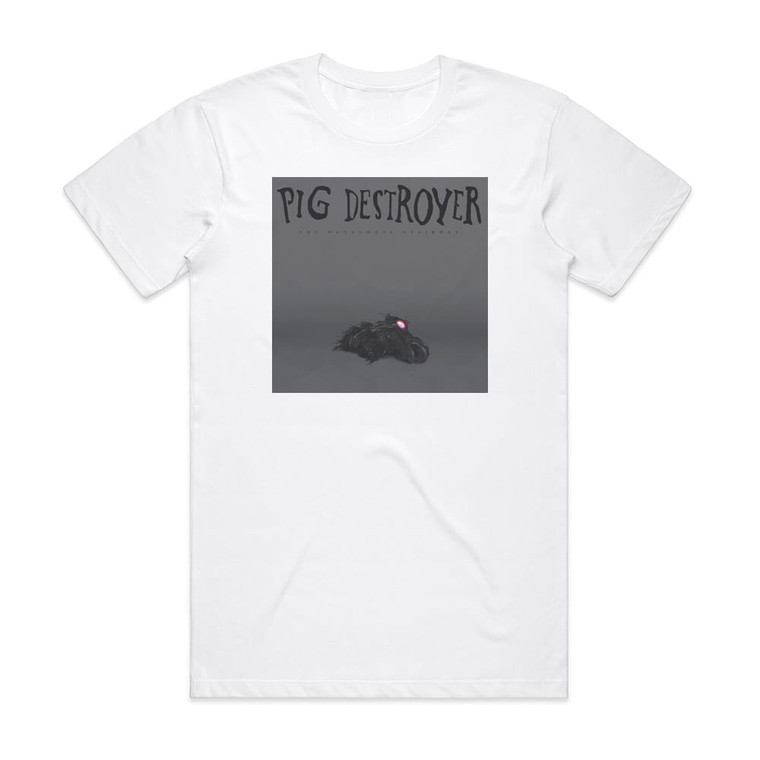 Pig Destroyer The Octagonal Stairway Album Cover T-Shirt White