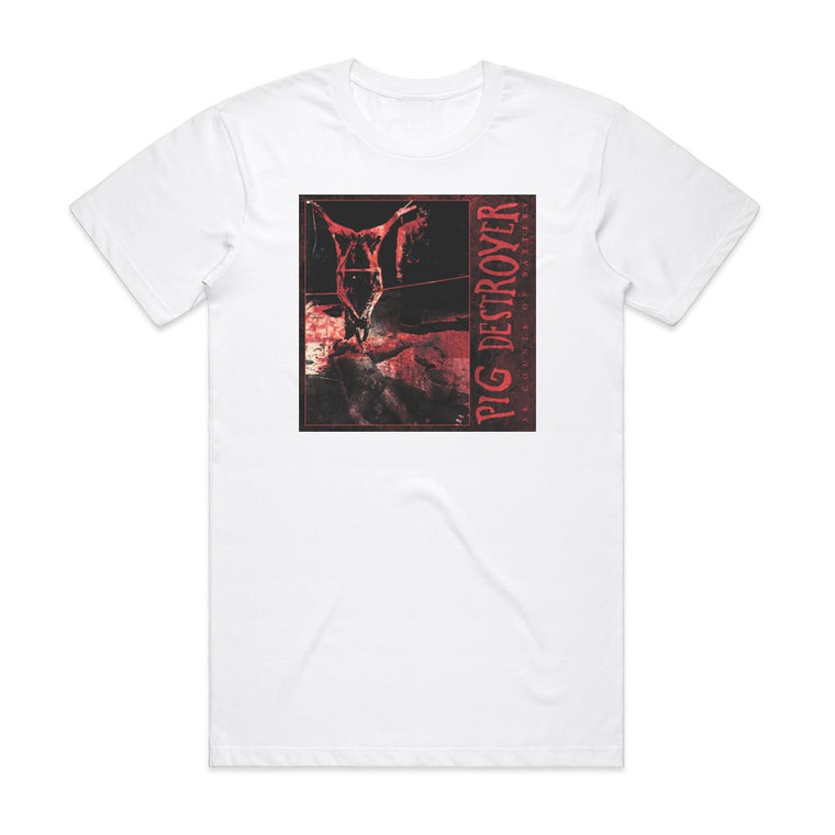 Pig Destroyer 38 Counts Of Battery Album Cover T-Shirt White