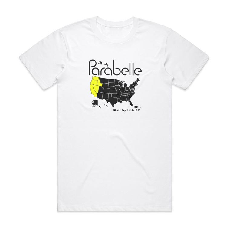Parabelle State By State Ep Album Cover T-Shirt White