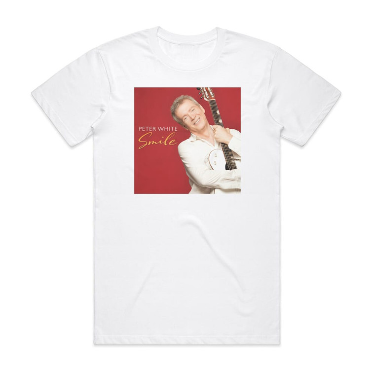 Peter White Smile Album Cover T-Shirt White