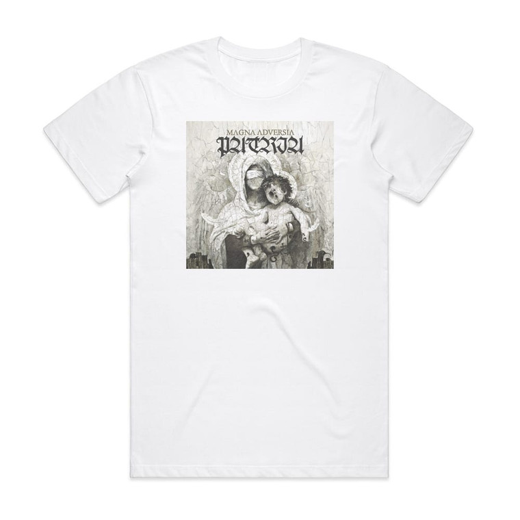 Patria Magna Adversia Album Cover T-Shirt White Patria Magna Adversia Album Cover T-Shirt White