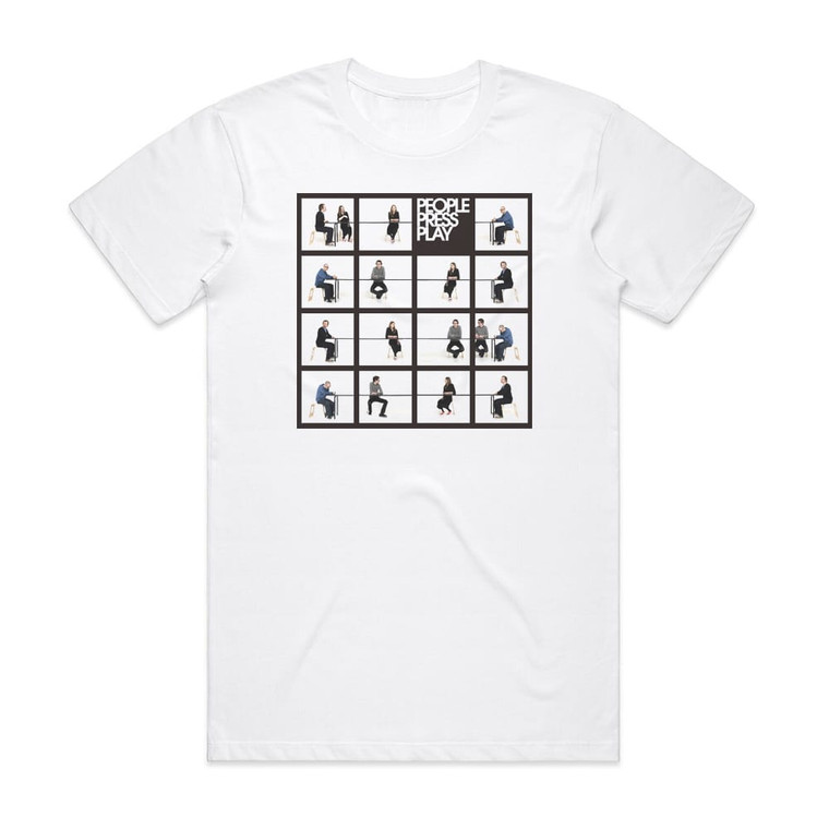 People Press Play People Press Play Album Cover T-Shirt White