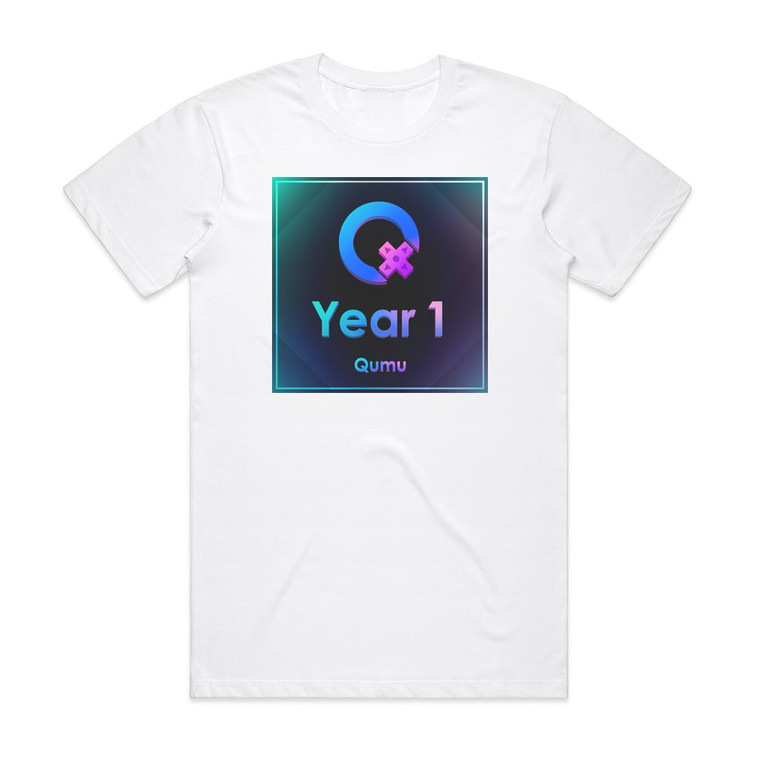 Qumu Year 1 Album Cover T-Shirt White