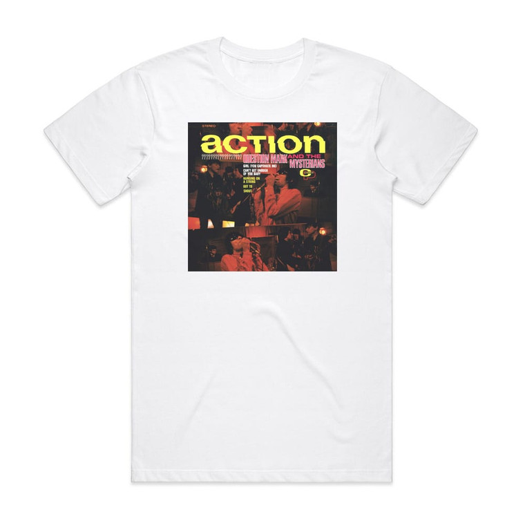 Question Mark and the Mysterians Action Album Cover T-Shirt White