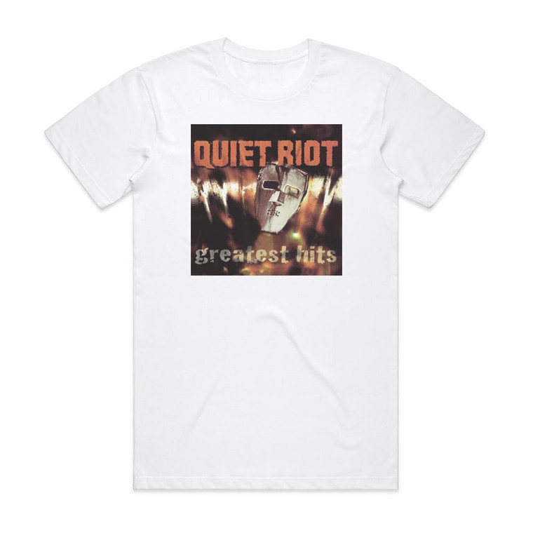 Quiet Riot Greatest Hits Album Cover T-Shirt White