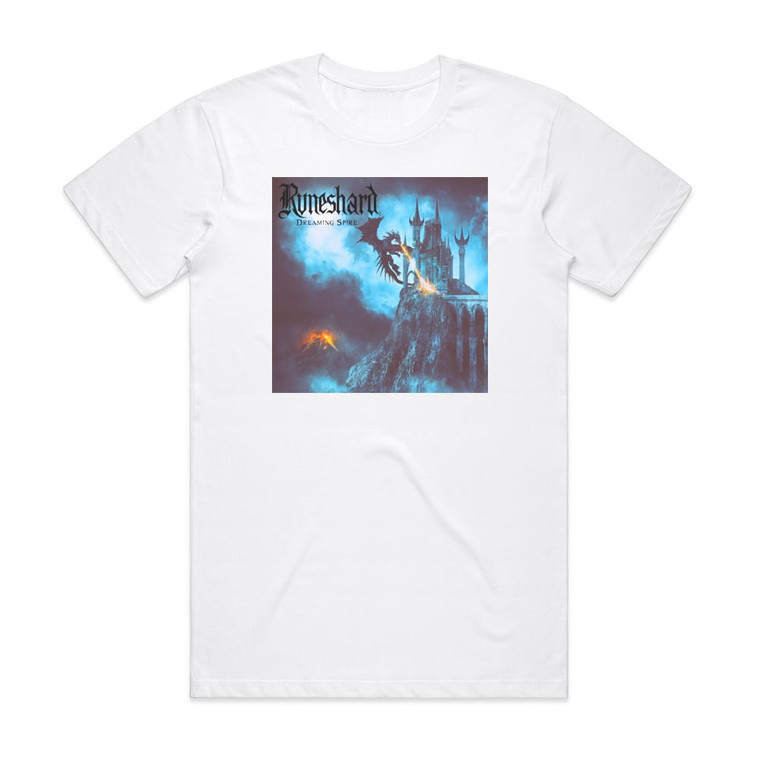 Runeshard Dreaming Spire Album Cover T-Shirt White