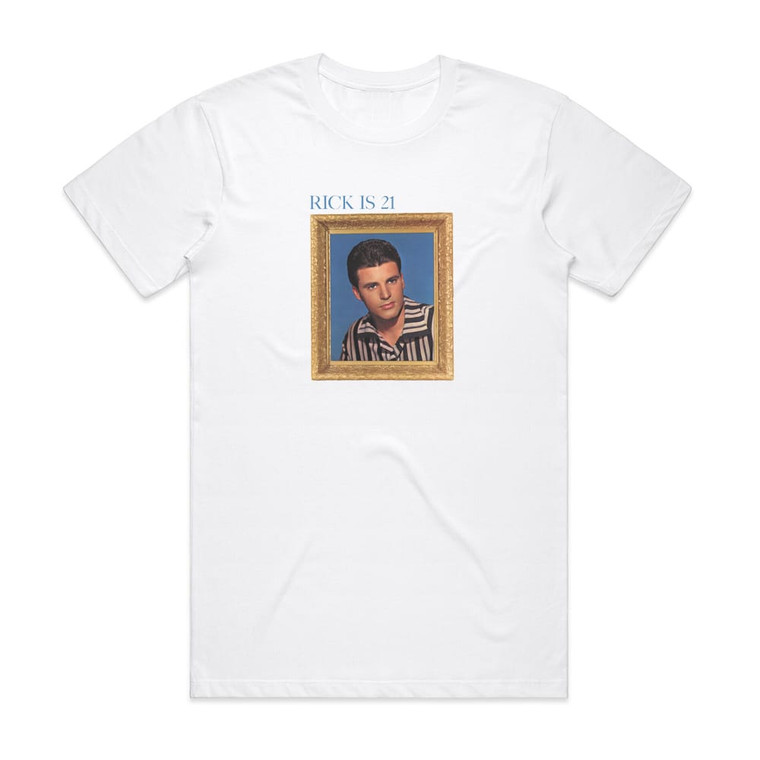 Ricky Nelson Rick Is 21 Album Cover T-Shirt White