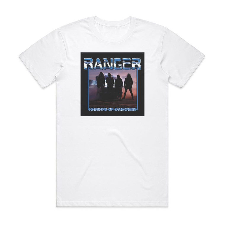 Ranger Knights Of Darkness Album Cover T-Shirt White