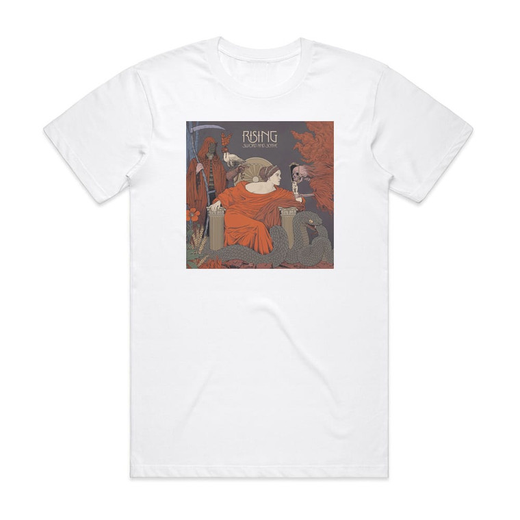 Rising Sword And Scythe Album Cover T-Shirt White