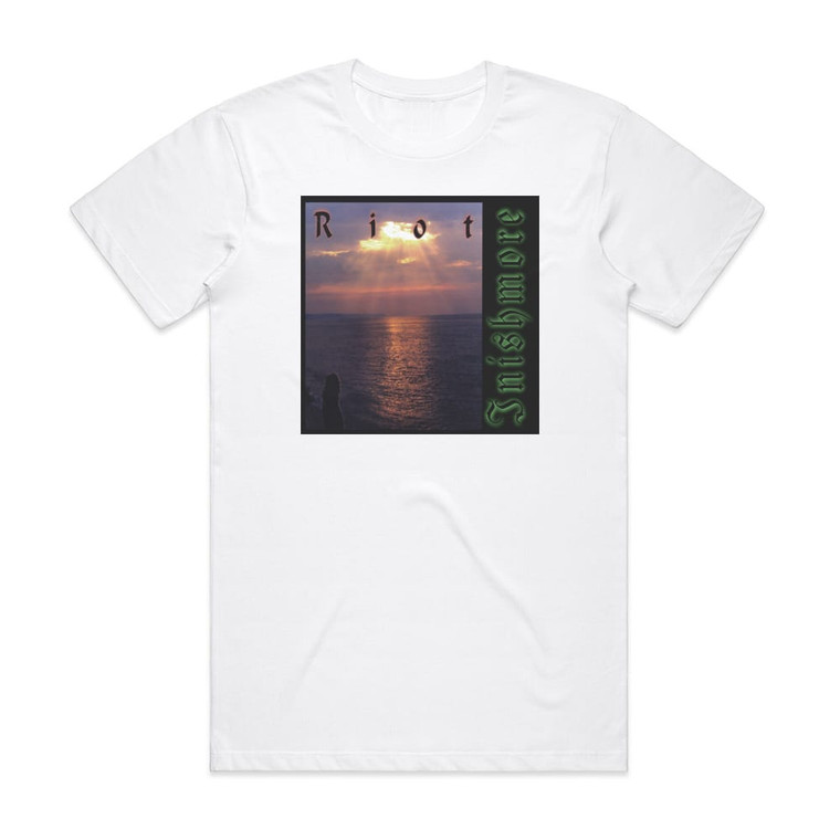 Riot Inishmore 1 Album Cover T-Shirt White