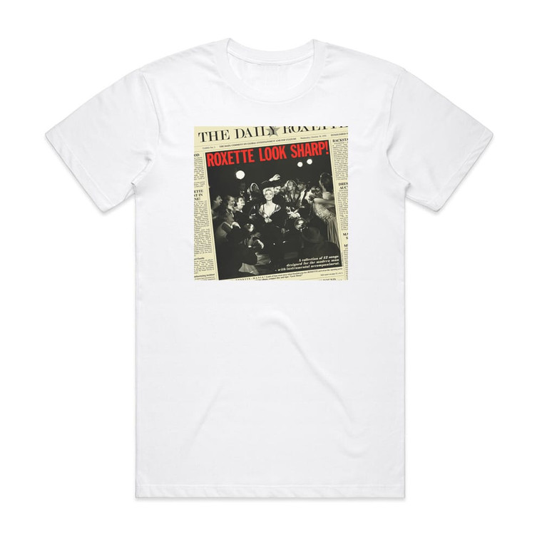 Roxette Look Sharp Album Cover T-Shirt White