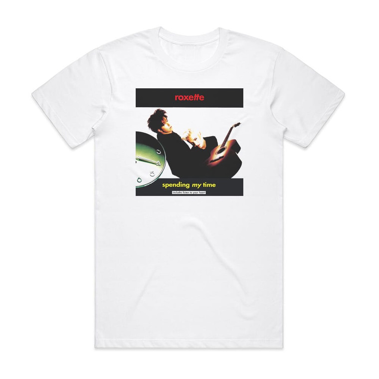 Roxette Spending My Time 2 Album Cover T-Shirt White