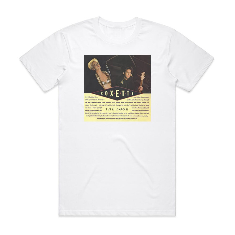 Roxette The Look Album Cover T-Shirt White