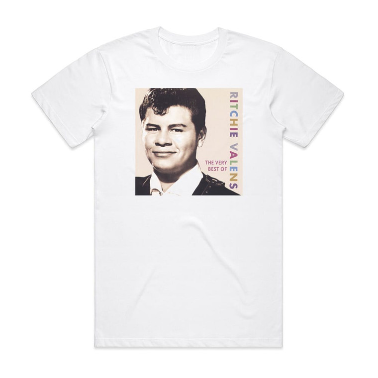 Ritchie Valens The Very Best Of Ritchie Valens Album Cover T-Shirt White