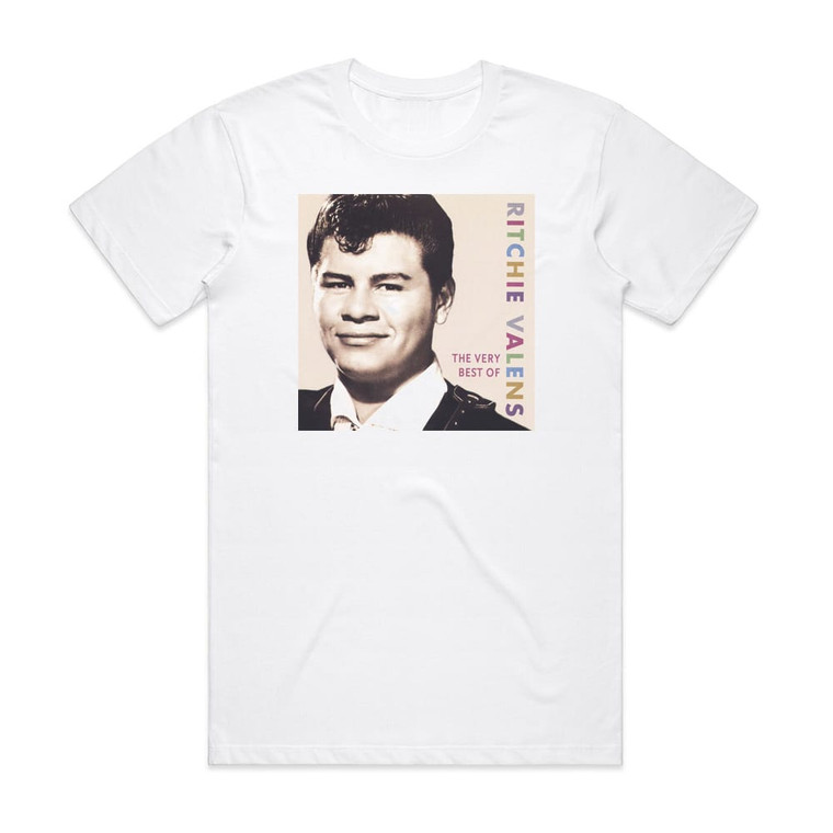 Ritchie Valens The Very Best Of Ritchie Valens Album Cover T-Shirt White