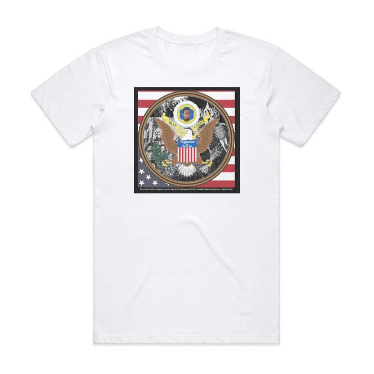 Ryan Carter Nightmares In America Album Cover T-Shirt White