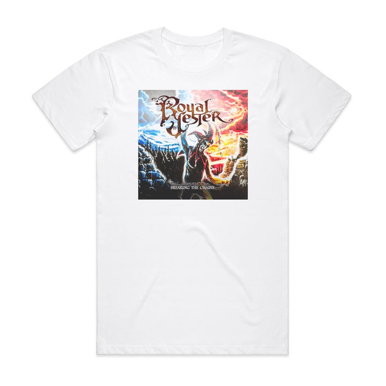Royal Jester Breaking The Chains Album Cover T-Shirt White